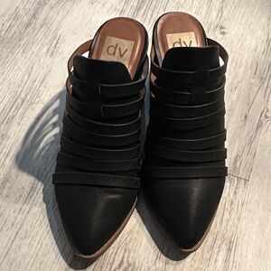 DV by Dolce Vita Women's Black Strappy Clogs